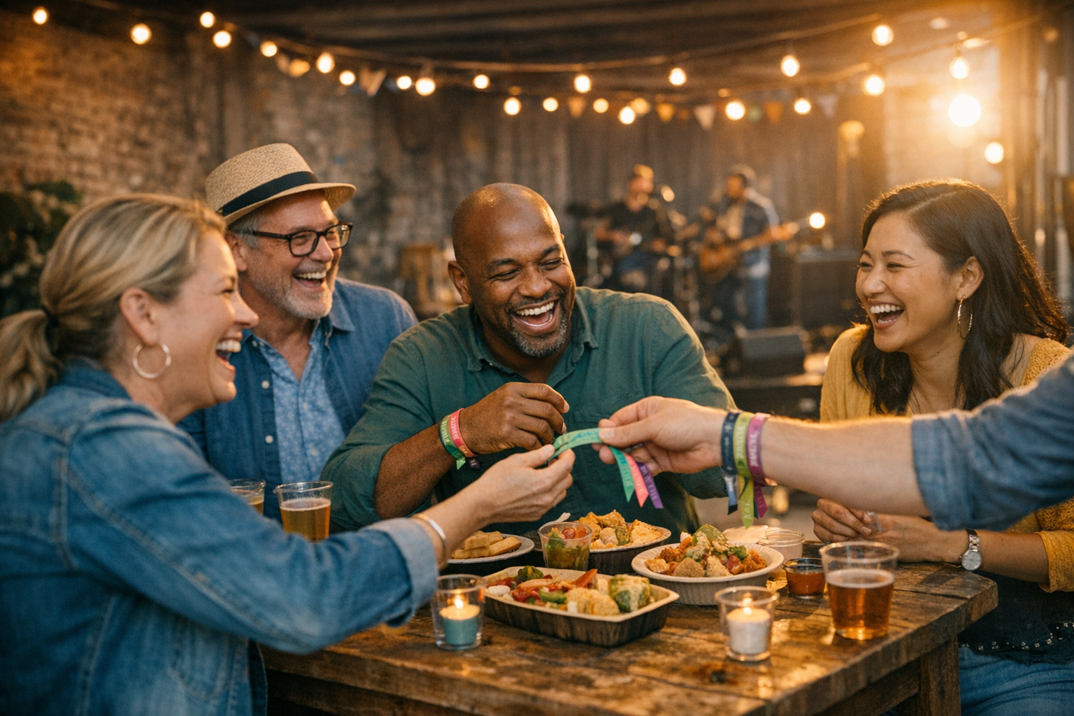 Team geniet van personeelsfeest