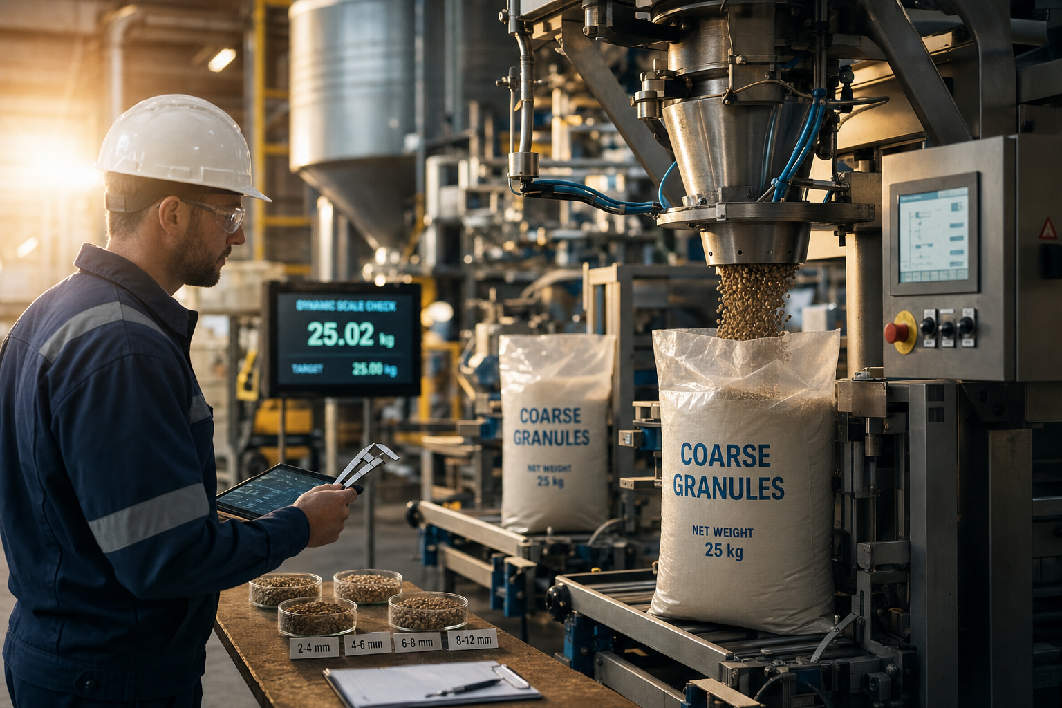 Vergelijking vulnauwkeurigheid verschillende zakkenvulmachines