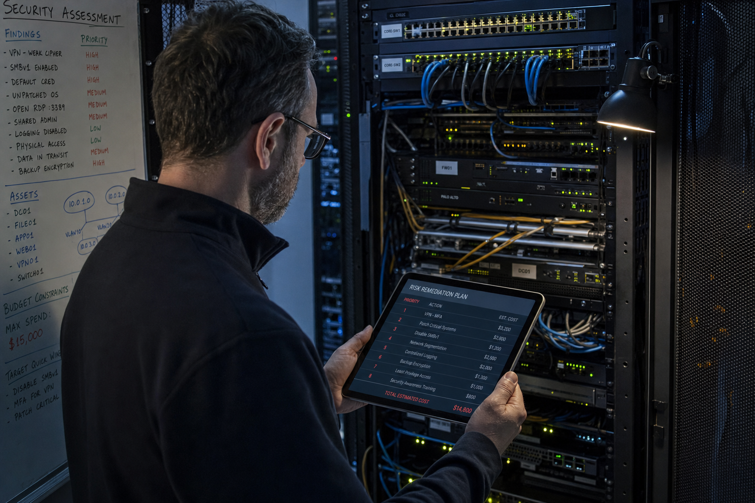Prioriteitenmatrix IT security risico's