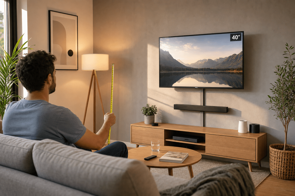 Hoe hoog hang je een tv beugel 40 inch op voor de beste kijkhoek en een ergonomische zithouding?